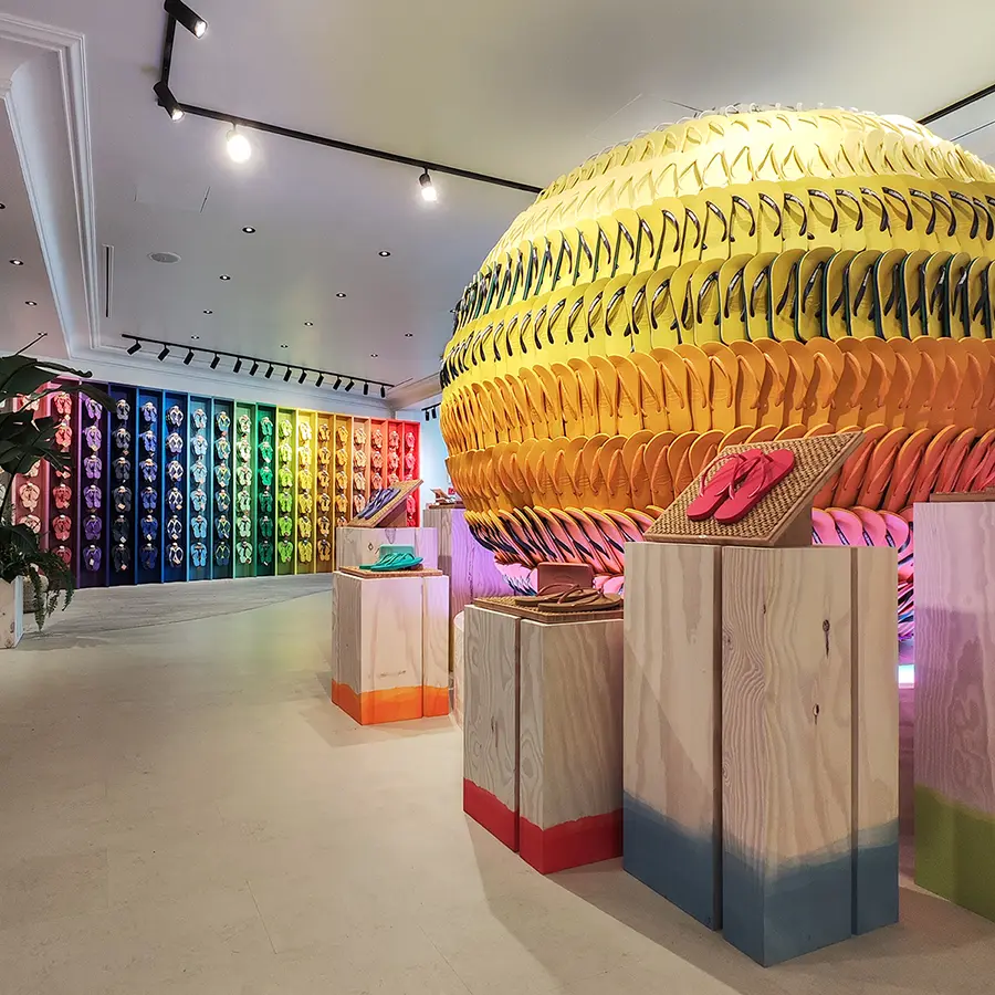 amenagement commerce havaianas